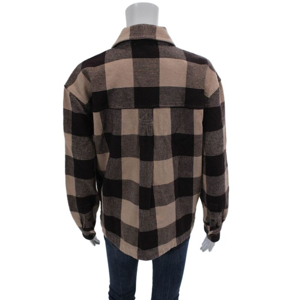 Madewell Womens Cotton Gingham Print Quarter Sip Pullover Sweater Pink Size S - Picture 3 of 6